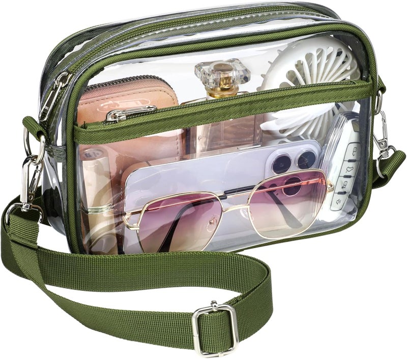 Packism Clear Bag for Stadium Events - Clear Purses for Women Stadium Crossbody Concert Bag for Game Day, Sports, Festival - Image 1